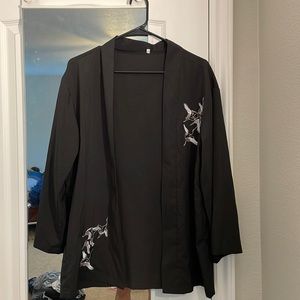 Black Crane Kimono